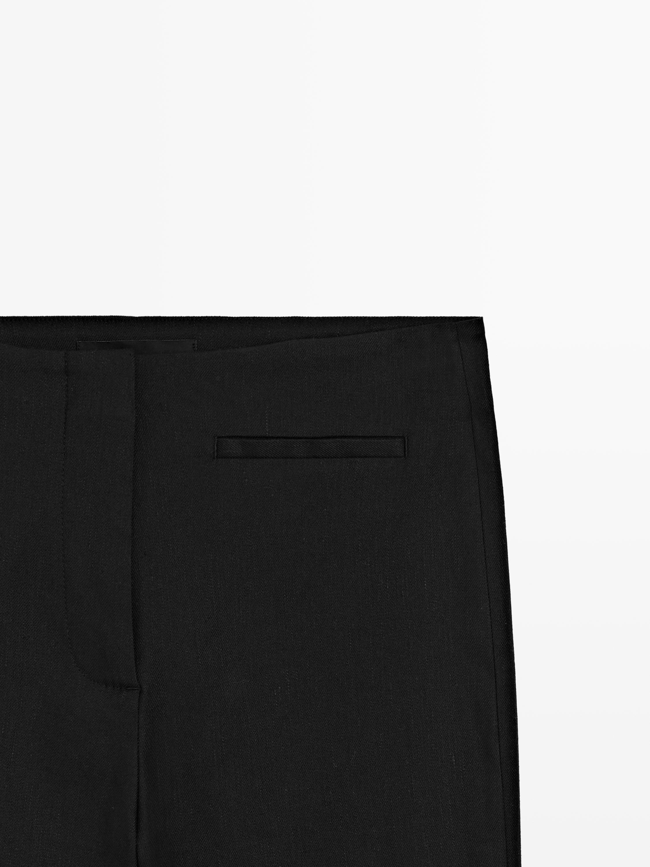 Linen blend capris